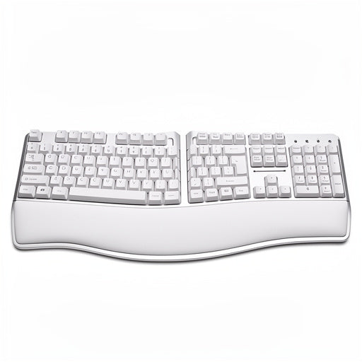 Full-Size Ergonomische Büro-Tastatur - closeup